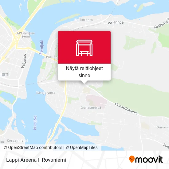 Lappi-Areena I kartta