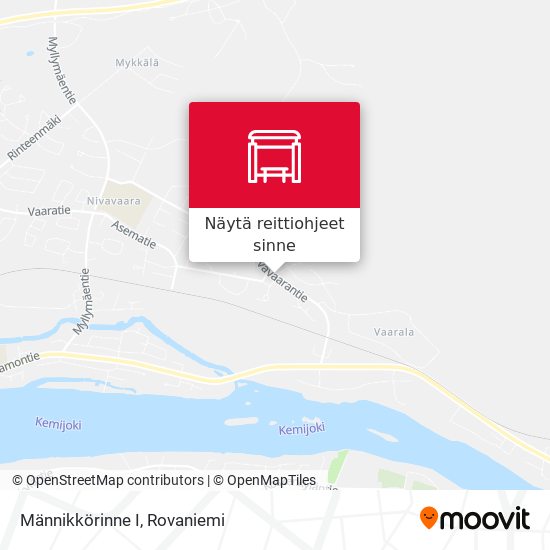 Männikkörinne I kartta