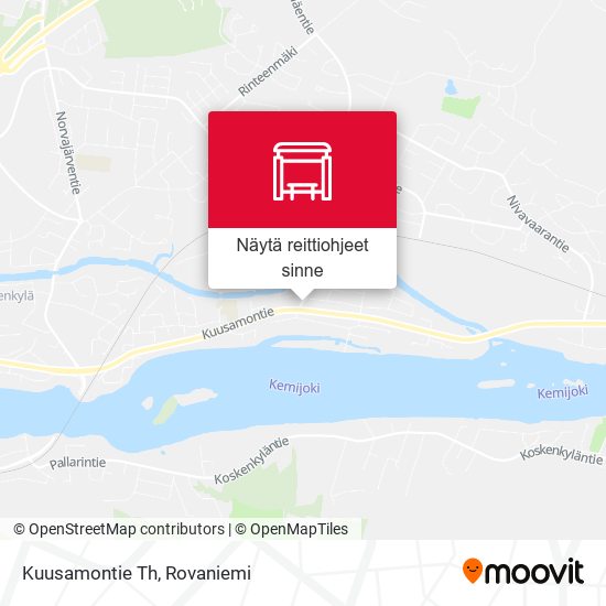 Kuusamontie Th kartta