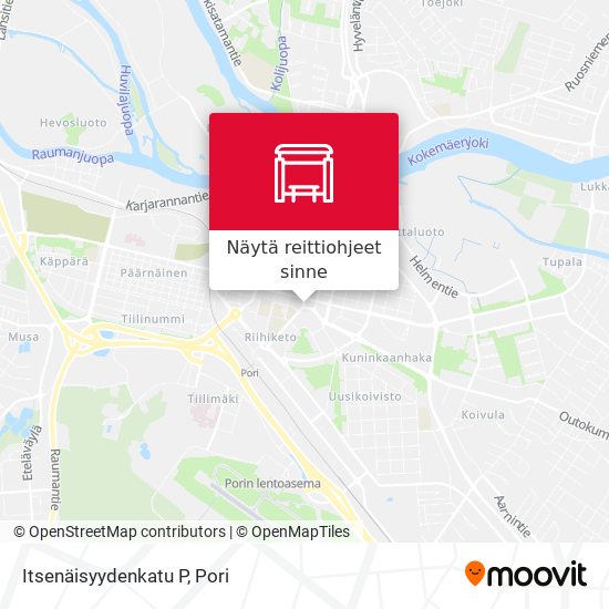 Itsenäisyydenkatu P kartta