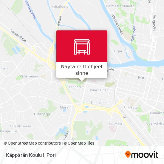 Käppärän Koulu I kartta
