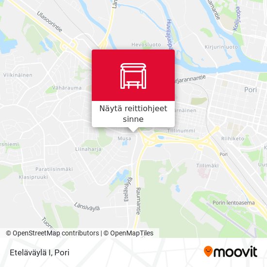 Eteläväylä I kartta