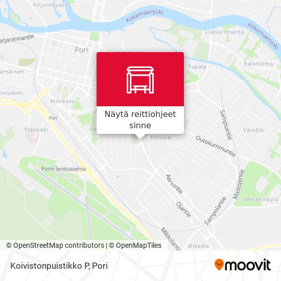 Koivistonpuistikko P kartta