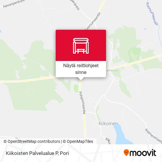 Kiikoisten Palvelualue P kartta