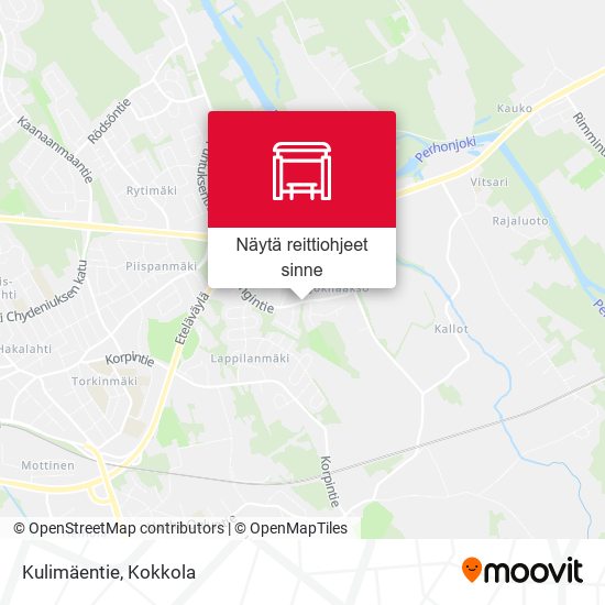 Kulimäentie kartta
