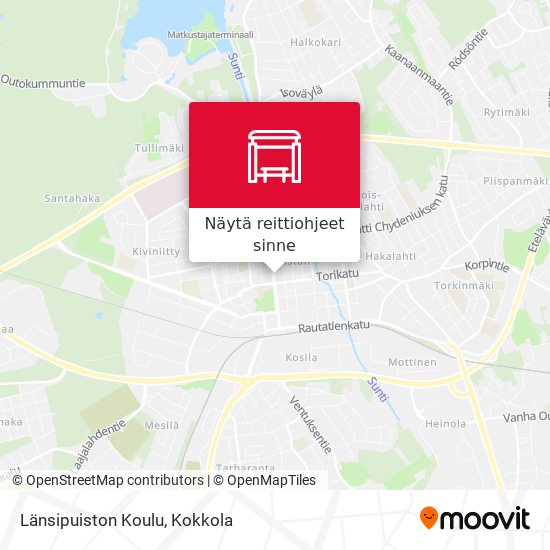 Länsipuiston Koulu kartta
