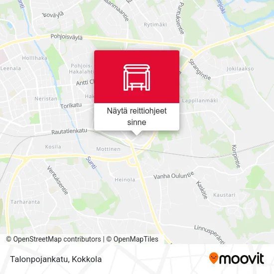 Talonpojankatu kartta