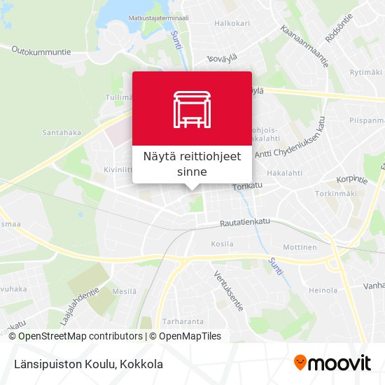 Länsipuiston Koulu kartta