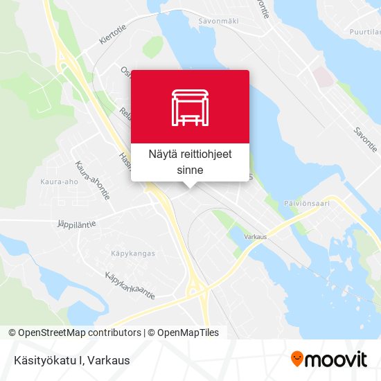 Käsityökatu I kartta