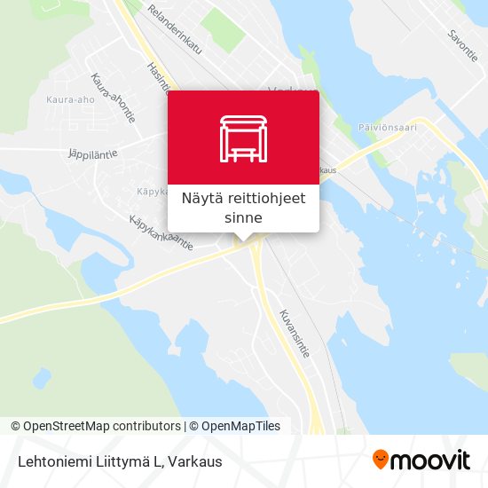 Lehtoniemi Liittymä L kartta