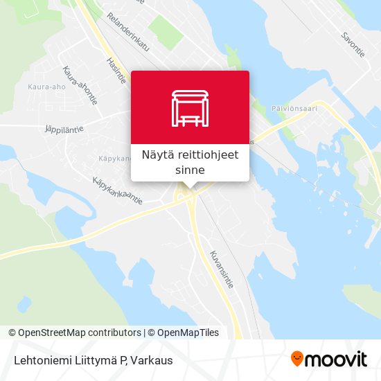 Lehtoniemi Liittymä P kartta