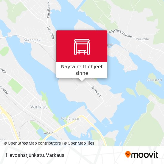 Hevosharjunkatu kartta