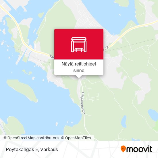 Pöytäkangas E kartta