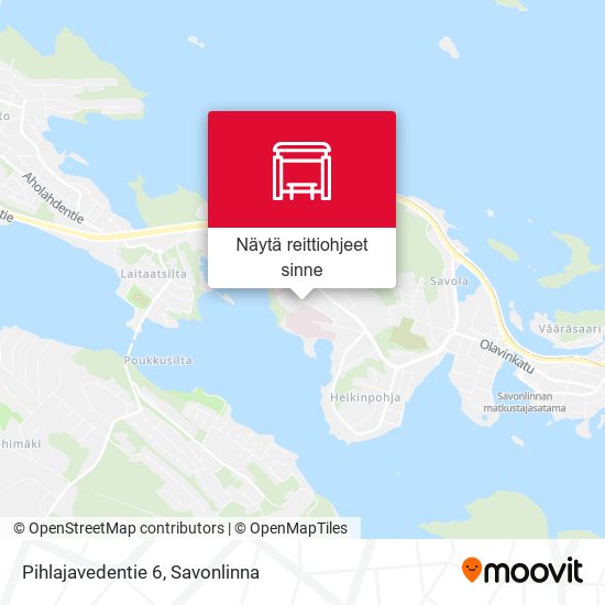 Pihlajavedentie 6 kartta