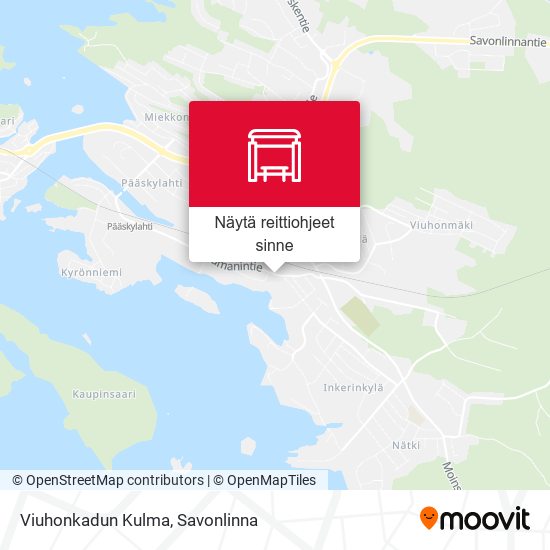 Viuhonkadun Kulma kartta
