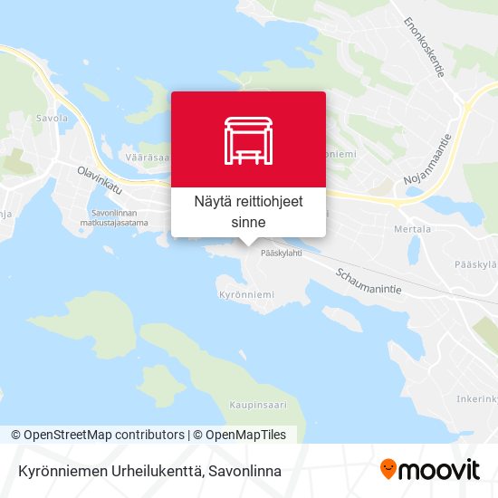 Kyrönniemen Urheilukenttä kartta