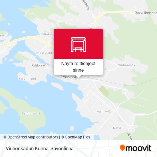 Viuhonkadun Kulma kartta
