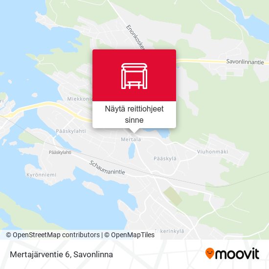 Mertajärventie 6 kartta