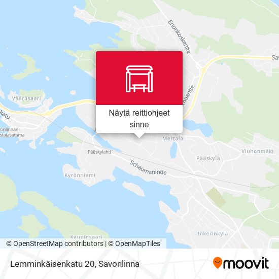 Lemminkäisenkatu 20 kartta