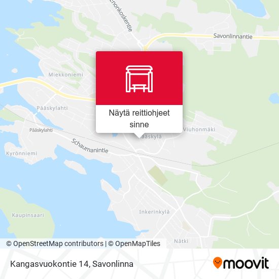 Kangasvuokontie 14 kartta