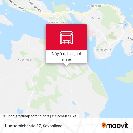 Nuottamiehentie 37 kartta