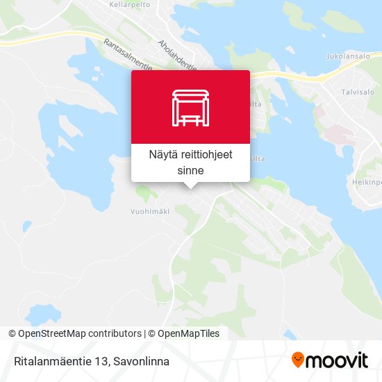 Ritalanmäentie 13 kartta