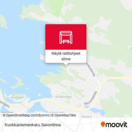 Kuokkaniemenkatu kartta