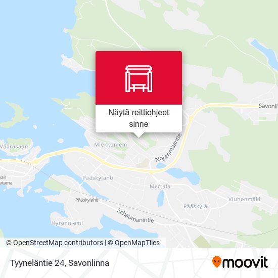 Tyyneläntie 24 kartta