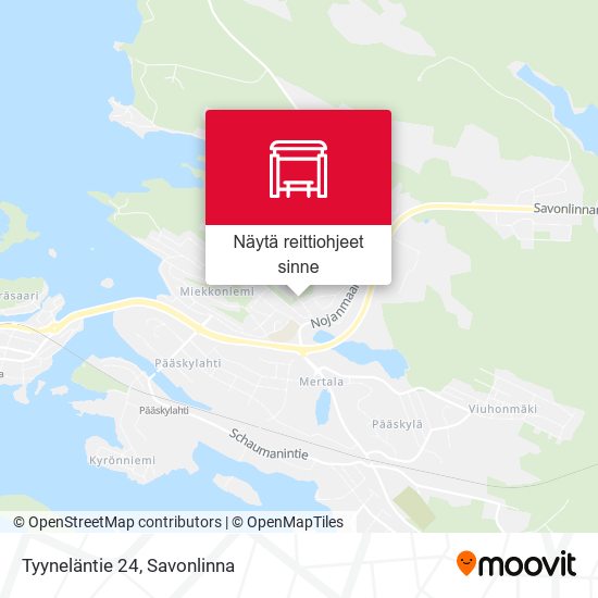 Tyyneläntie 24 kartta