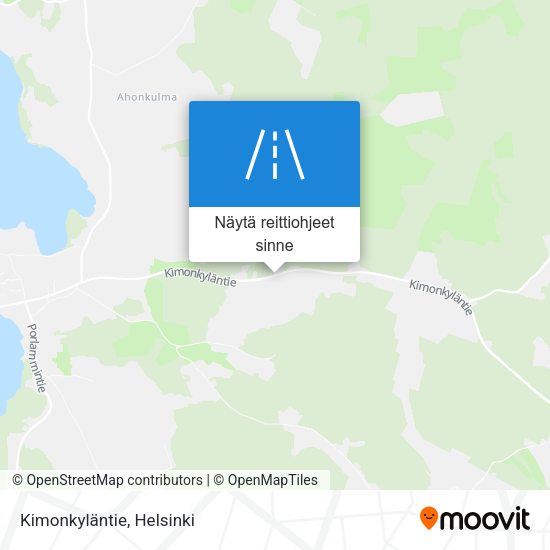 Kimonkyläntie kartta