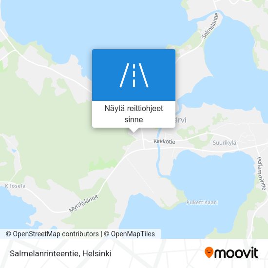 Salmelanrinteentie kartta