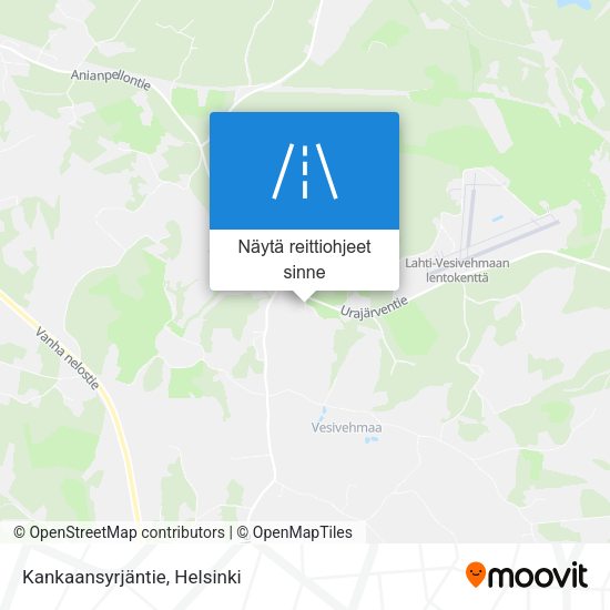 Kankaansyrjäntie kartta