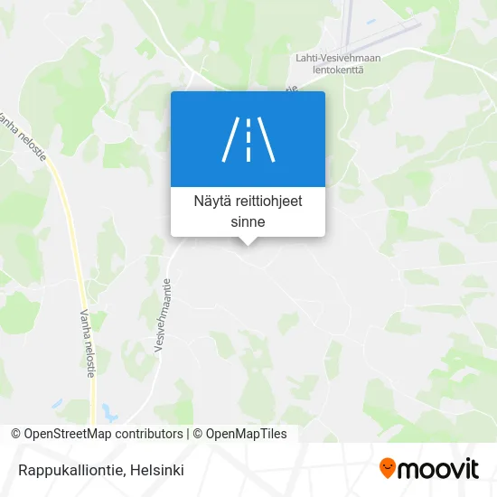 Rappukalliontie kartta