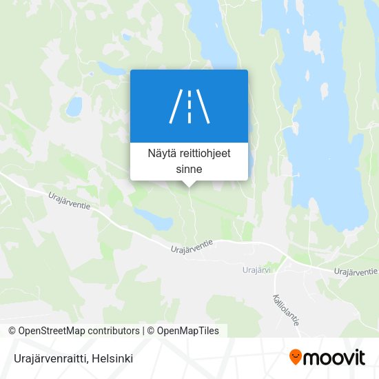 Urajärvenraitti kartta