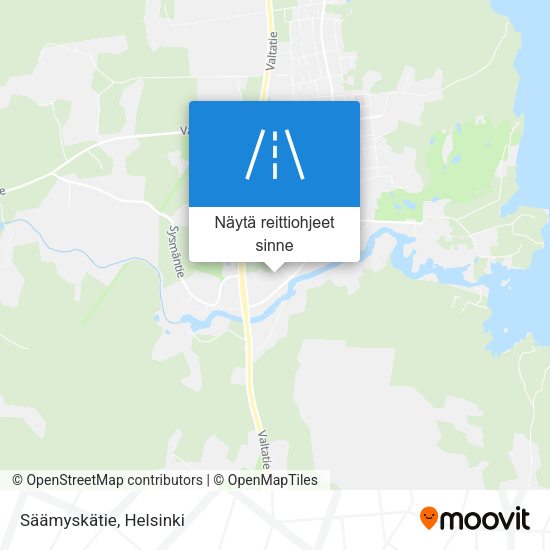 Säämyskätie kartta