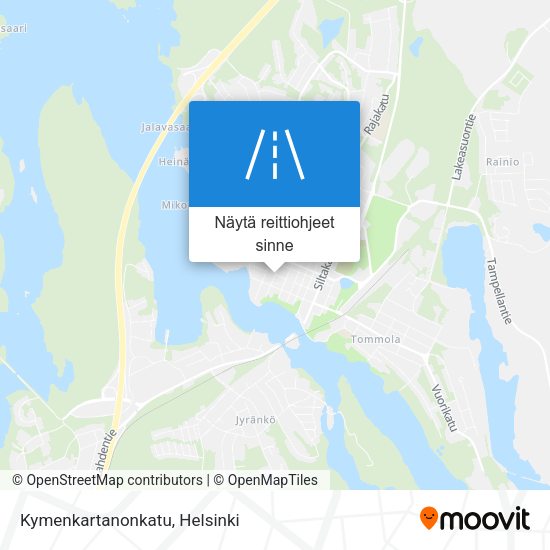 Kymenkartanonkatu kartta
