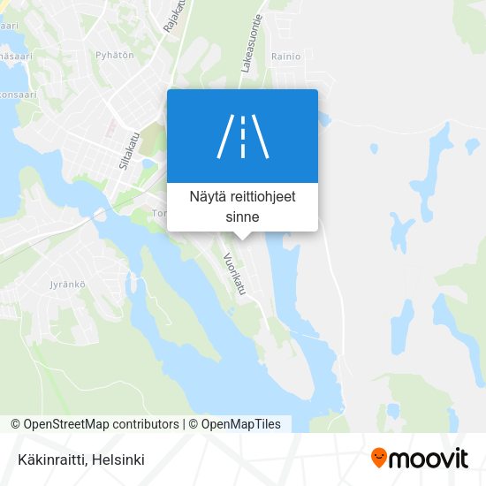 Käkinraitti kartta