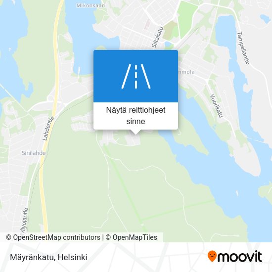 Mäyränkatu kartta