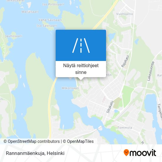 Rannanmäenkuja kartta