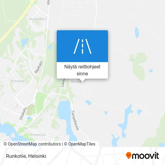 Runkotie kartta