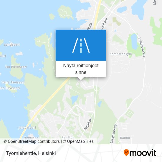 Työmiehentie kartta