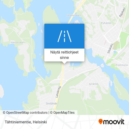 Tähtiniementie kartta