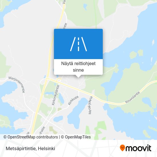 Metsäpirtintie kartta