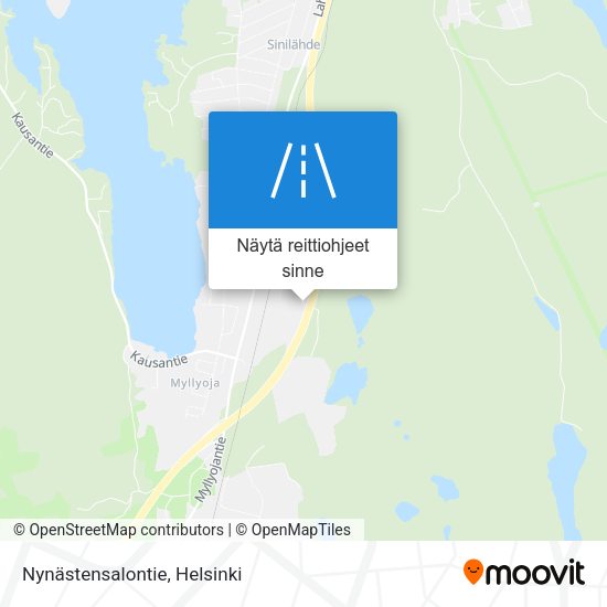 Nynästensalontie kartta