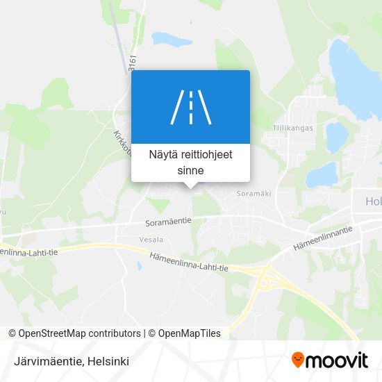 Järvimäentie kartta