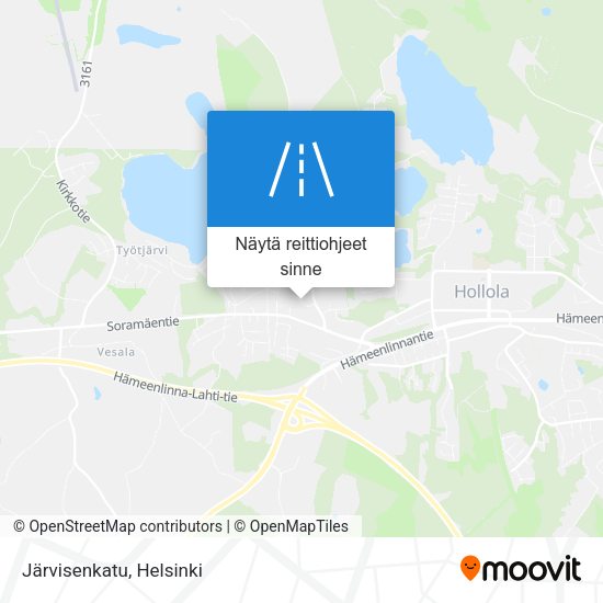 Järvisenkatu kartta