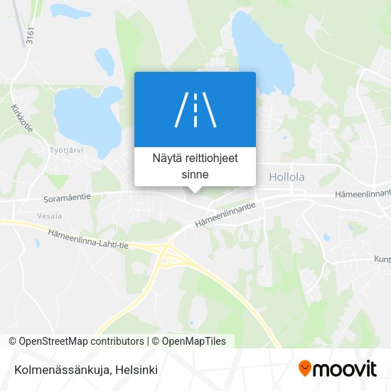 Kolmenässänkuja kartta