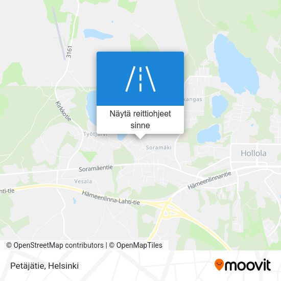Petäjätie kartta
