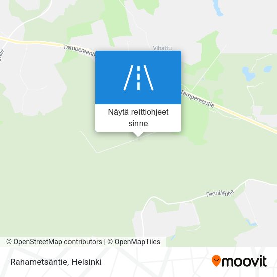 Rahametsäntie kartta