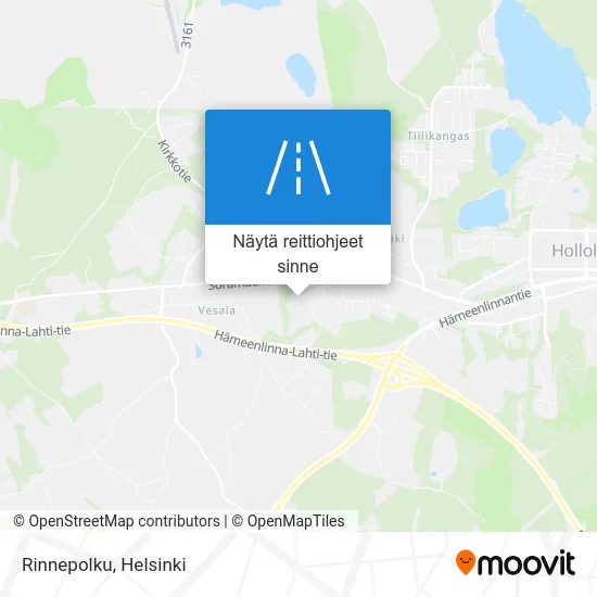 Rinnepolku kartta
